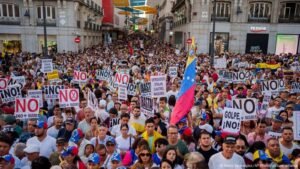 Protestos por democracia na Venezuela reúnem multidões