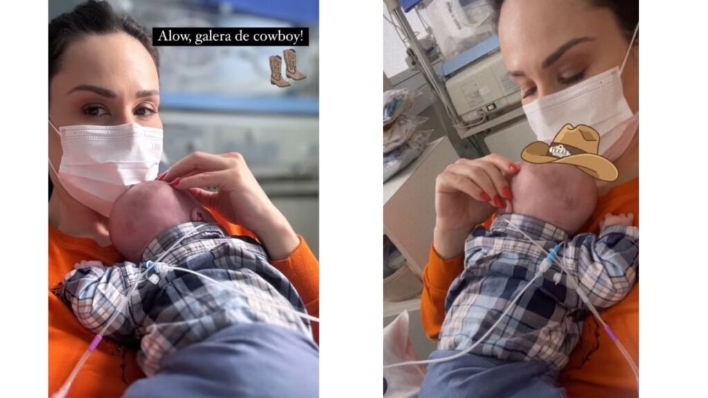 Nadja Haddad compartilha foto rara com o filho, internado há quatro meses 5 Nadja Haddad compartilha foto rara com o filho, internado há quatro meses