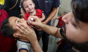 Unicef vacina 85 mil crianças contra pólio em Gaza