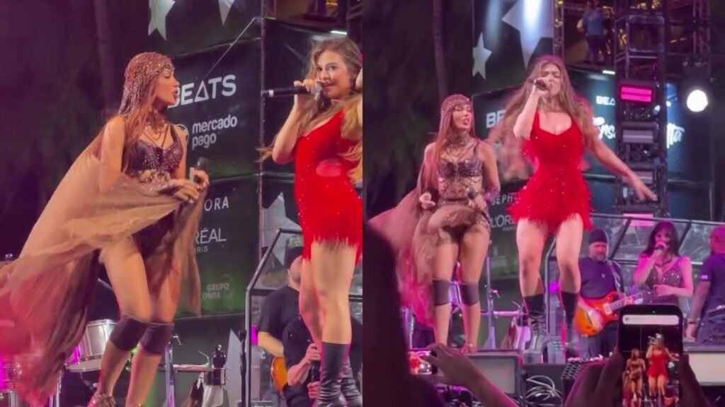 Melody encerra rumores de briga com Anitta e aparece de surpresa nos ‘Ensaios’, em Fortaleza