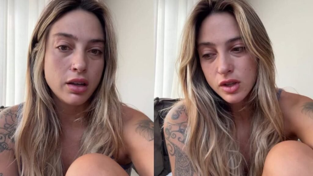 Tati Dias chora ao comentar término de noivado com Lauana Prado: ‘Respeitem esse espaço’