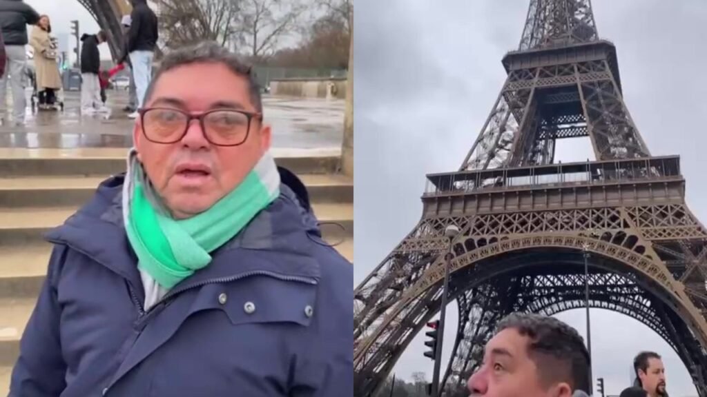 Pai relata decepção em conhecer a Torre Eiffel: ‘Eu tô achando bonito não’